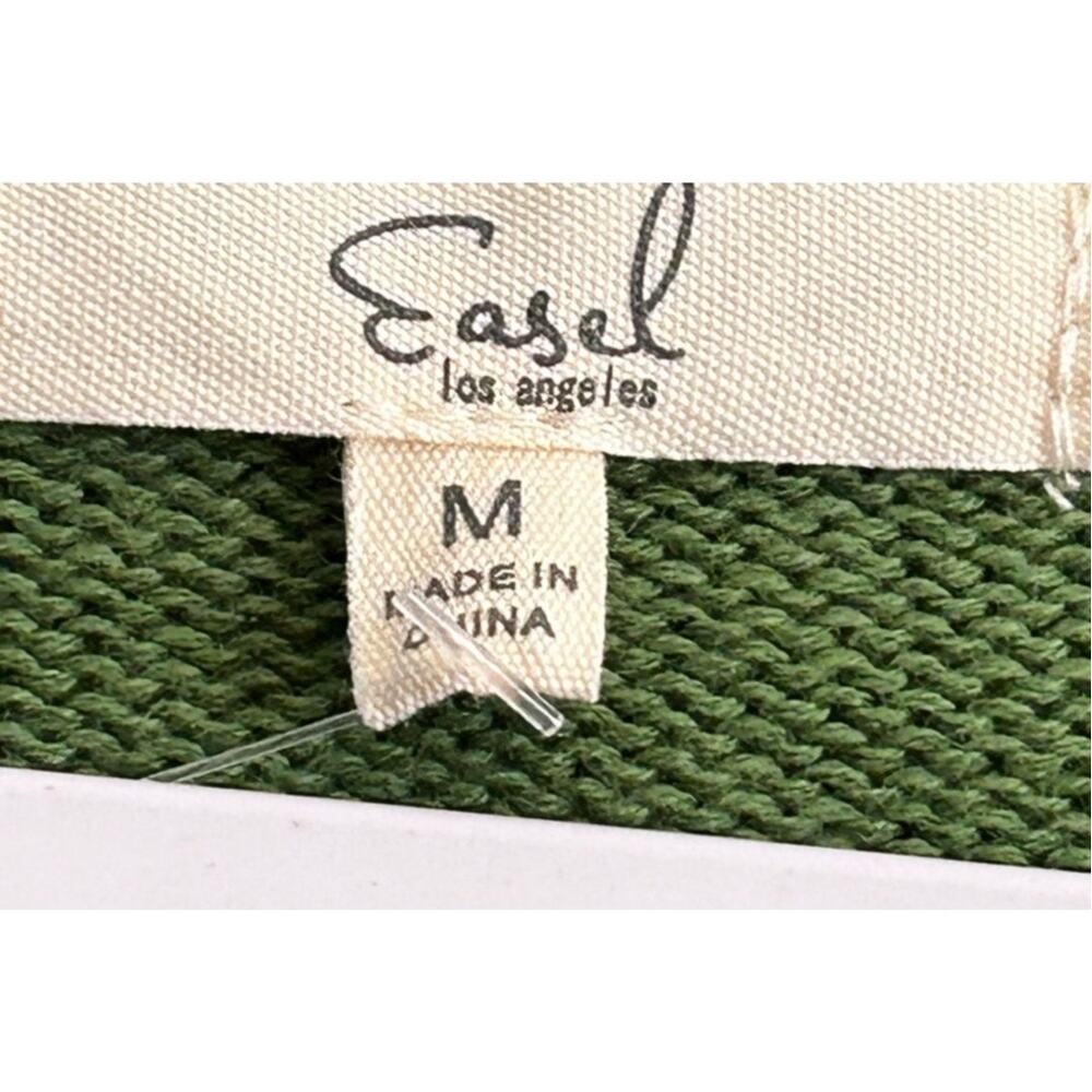 Easel Color Block Cotton Button Front Oversized M… - image 3